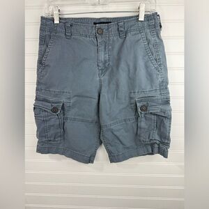 Aeropostale men’s/teen dusty blue cargo shorts. Size 28